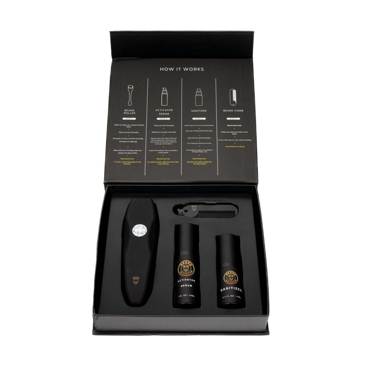 Beard Growth Kit - Roller & Serum